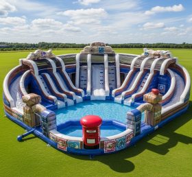 Pool3-516 Post Office Theme Pool Water P...