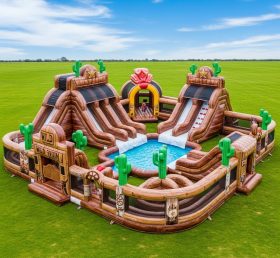 Pool3-548 Wild West Theme Pool Water Par...