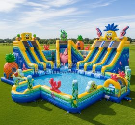 Pool3-690 SpongeBob Theme Pool Water Par...