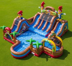 Pool3-739 Woody Woodpecker Theme Pool Wa...