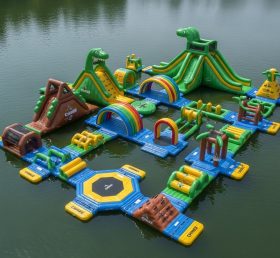 S377 Dinosaur Theme Inflatable Water Par...