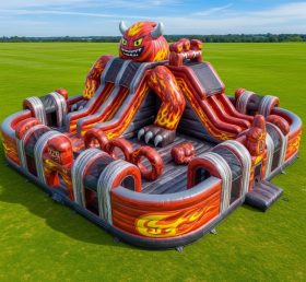 T6-6394 Blaze Monster Theme Inflatable F...