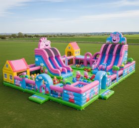 T6-6539 Peppa Pig Theme Inflatable Funci...