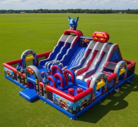 T6-6596 Superhero Theme Inflatable Funci...