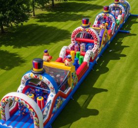 T7-3752 Clown Theme Inflatable Obstacle ...