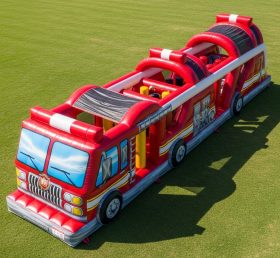 T7-3819 Firetruck Theme Inflatable Obsta...
