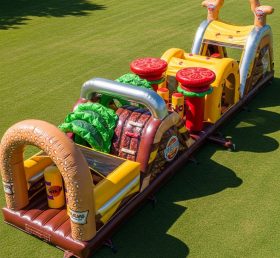 T7-3848 Hamburger Theme Inflatable Obsta...