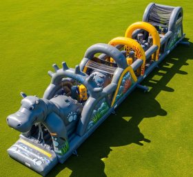 T7-3859 Hippo Theme Inflatable Obstacle ...