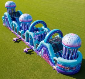 T7-3872 Jellyfish Theme Inflatable Obsta...