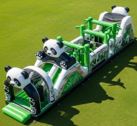 T7-3936 Panda Theme Inflatable Obstacle ...