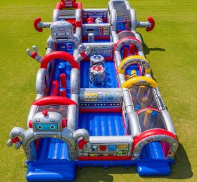 T7-3983 Robot Theme Inflatable Obstacle ...