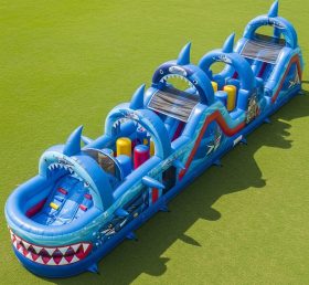 T7-3995 Shark Theme Inflatable Obstacle ...