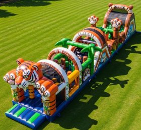 T7-4023 Tiger Theme Inflatable Obstacle ...