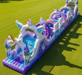 T7-4046 Unicorn Theme Inflatable Obstacl...