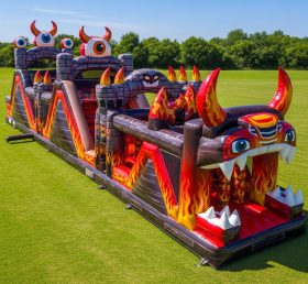 T7-4122 Blaze Monster Theme Inflatable O...