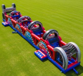 T7-4141 Cars Theme Inflatable Obstacle C...