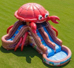 T8-5514 Crab Theme Inflatable Water Slid...