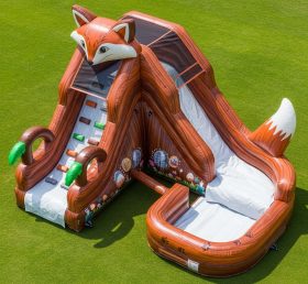 T8-5602 Fox Theme Inflatable Water Slide
