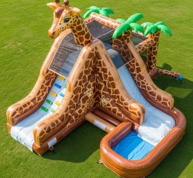 T8-5609 Giraffe Theme Inflatable Water S...