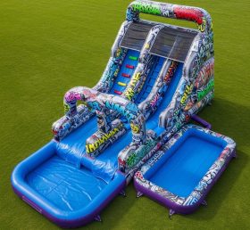 T8-5613 Graffiti Theme Inflatable Water ...