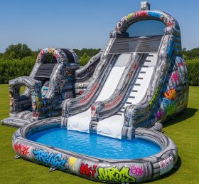 T8-5618 Graffiti Theme Inflatable Water ...