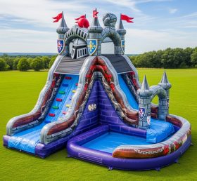 T8-5653 Knight Theme Inflatable Water Sl...
