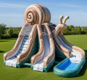 T8-5810 Snail Theme Inflatable Water Sli...
