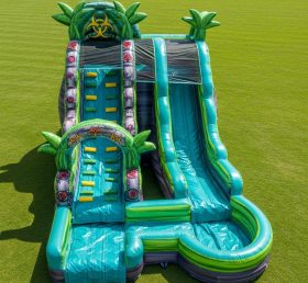 T8-5841 Toxic Theme Inflatable Water Sli...