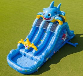 T8-7124 Baby Shark Theme Inflatable Wate...