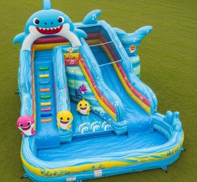 T8-7127 Baby Shark Theme Inflatable Wate...