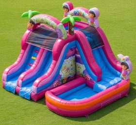 T8-7218 Dora Theme Inflatable Water Slid...