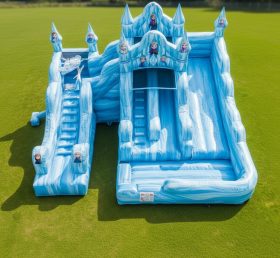T8-7233 Frozen Theme Inflatable Water Sl...
