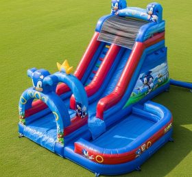 T8-7475 Sonic Theme Inflatable Water Sli...