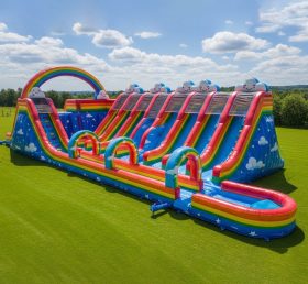 T8-7709 Rainbow Theme Giant Slide
