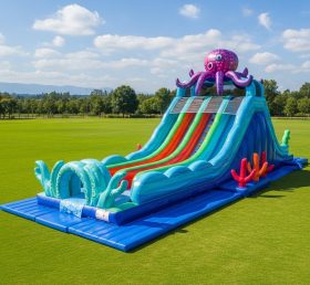 T8-7797 Octopus Theme Inflatable Slide