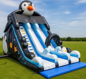 T8-7804 Penguin Theme Inflatable Slide