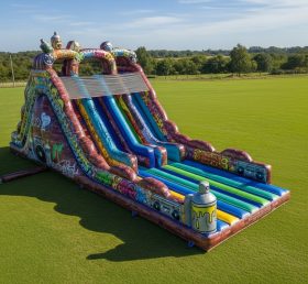 T8-7852 Graffiti Theme Giant Slide