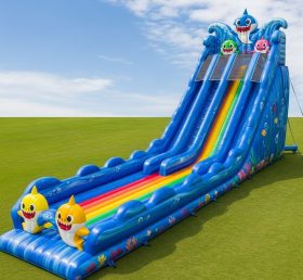 T8-8794 Baby Shark Inflatable Water Slid...