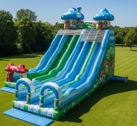 T8-8940 The Smurfs Mushroom Inflatable S...