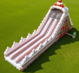T8-8980 Strawberry Theme Inflatable Slid...
