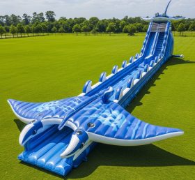 T8-8991 Ocean Theme Inflatable Water Sli...