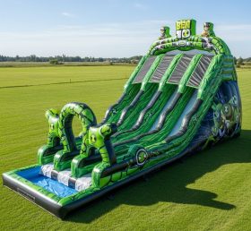 T8-9202 Ben 10 Inflatable Water Slide