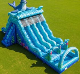 T8-9230 Ocean Seal Inflatable Water Slid...