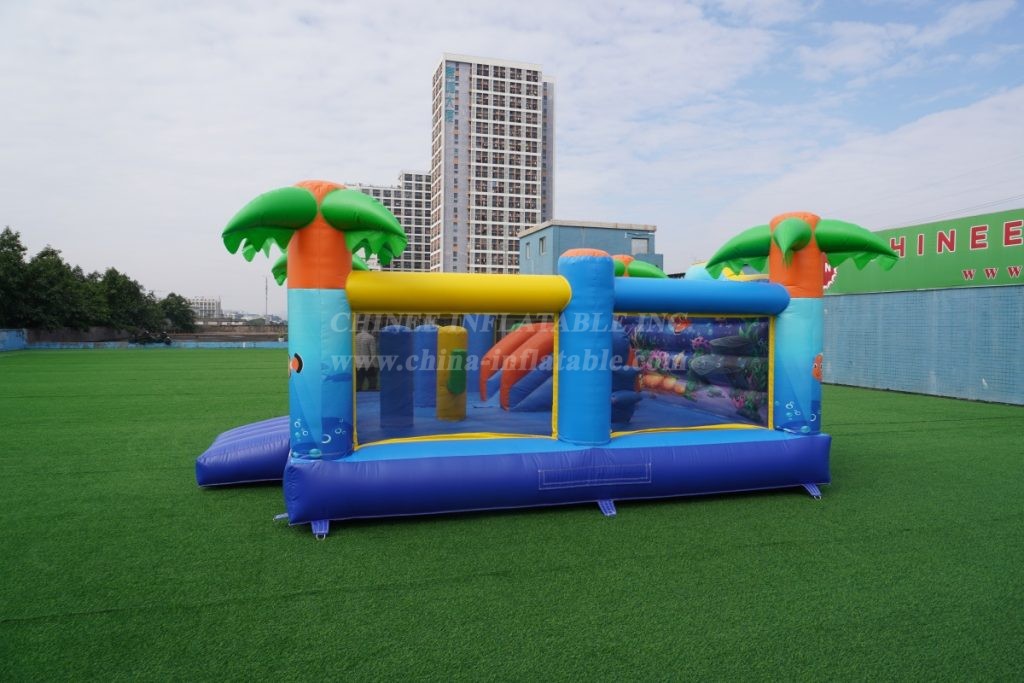 T2-8118 Tropical Ocean Inflatable Bounce House