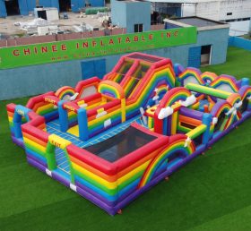 GF3-390 Rainbow Theme Inflatable Park