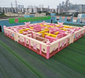 MAZE1-114 Pig Theme Inflatable Maze