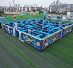 MAZE1-120 Police Station Theme Inflatabl...