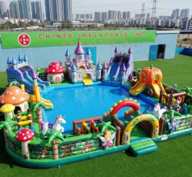 Pool3-803 Fairy Tale Theme Pool Water Pa...