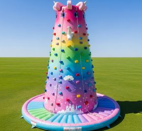 T11-4714 Unicorn Theme Inflatable Climbi...