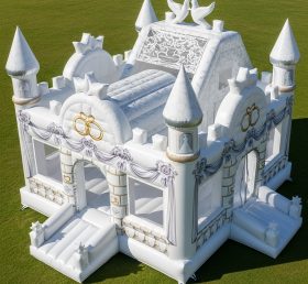 T2-8752 Weddings Theme Inflatable Castle...